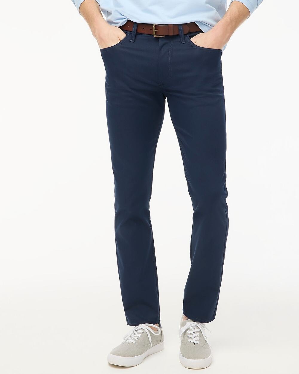 J. Crew | Navy Slim Straight Fit 5-Pocket Tech Pants Business Casual Sz 36x30
